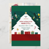 Invitations de Noël uniques (Devant / Derrière)