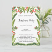 Invitations de Noël vert (Debout devant)