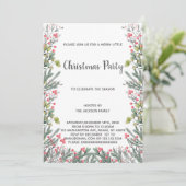 Invitations de Noël Vert (Debout devant)