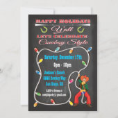 Invitations de Noël Western Cowboy (Devant)