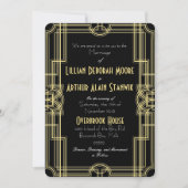 Invitations de noir et d'or (Devant)