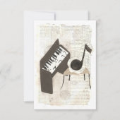 Invitations de notes musicales (Devant)