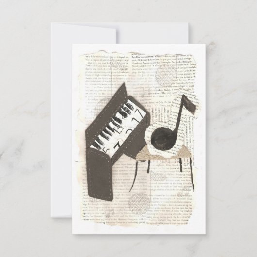 Invitations de notes musicales (Devant)