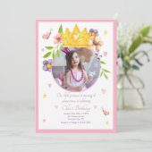 Invitations de notre Princess Photo Birthday Party (Debout devant)