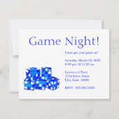 Invitations de nuit de jeu (Devant)