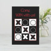 Invitations de nuit de jeu - Gagnez avec nous (Debout devant)