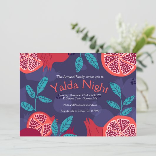 Invitations de nuit Yalda (Debout devant)