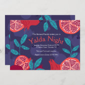 Invitations de nuit Yalda (Devant / Derrière)