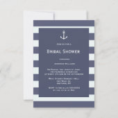 Invitations de nuptiale marine moderne (Devant)