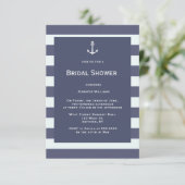 Invitations de nuptiale marine moderne (Debout devant)