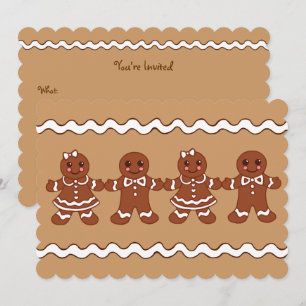 Invitations de pain d'épices
