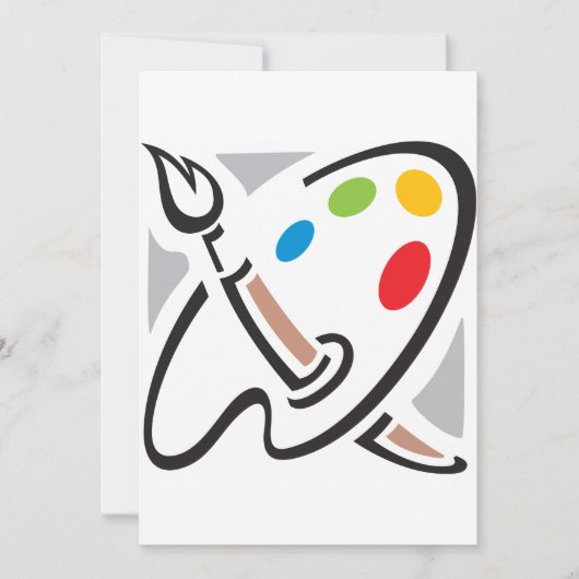 Invitations de palettes pour peintres (Devant)