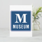 Invitations de panneau de musée (Debout devant)