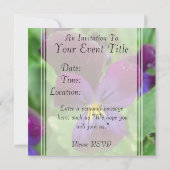 Invitations de Pansy (Dos)
