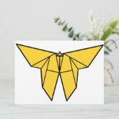Invitations de papillon d'origami (Debout devant)