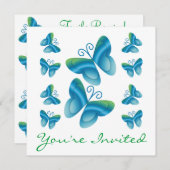 Invitations de papillons de la Réunion de famille (Devant / Derrière)