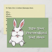 Invitations de Pâques Cartes de Pâques Personnalis (Devant / Derrière)