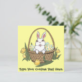 Invitations de Pâques Cartes de Pâques Personnalis (Debout devant)