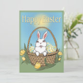 Invitations de Pâques Cartes de Pâques Personnalis (Debout devant)