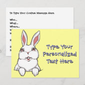 Invitations de Pâques Cartes de Pâques Personnalis (Devant / Derrière)