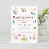 Invitations de Pâques personnalisées pour des vaca (Debout devant)