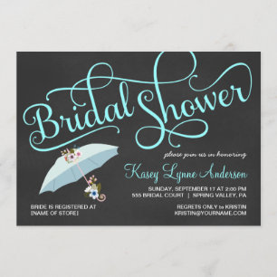 Invitations de parapluie de Fête de la mariée de