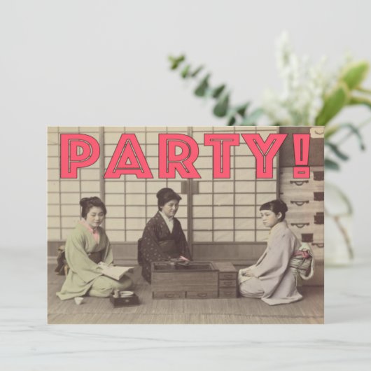 Invitations de partie - anniversaire de conception (Debout devant)