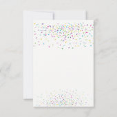 Invitations de partie d'adoption de confettis par (Dos)