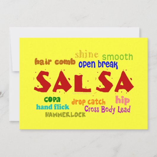 Invitations de partie d'amants de danse de danse (Devant)