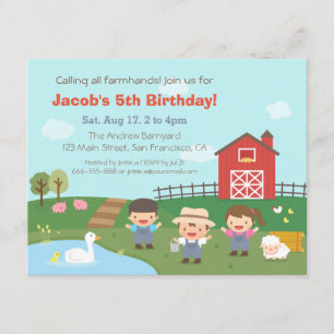 Invitations de partie d'anniversaire de enfant