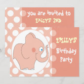 Invitations de partie d'anniversaire de enfant (Devant / Derrière)