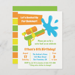 Invitations de partie d'anniversaire de enfant de