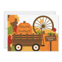 Invitations de partie d'automne de correction de