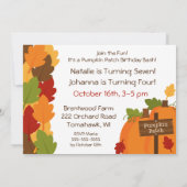 Invitations de partie d'automne de correction de (Dos)