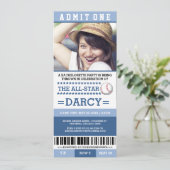 Invitations de partie de Bachelorette de base-ball (Debout devant)