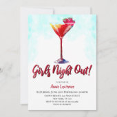 Invitations de partie de Bachelorette de nuit de (Devant)