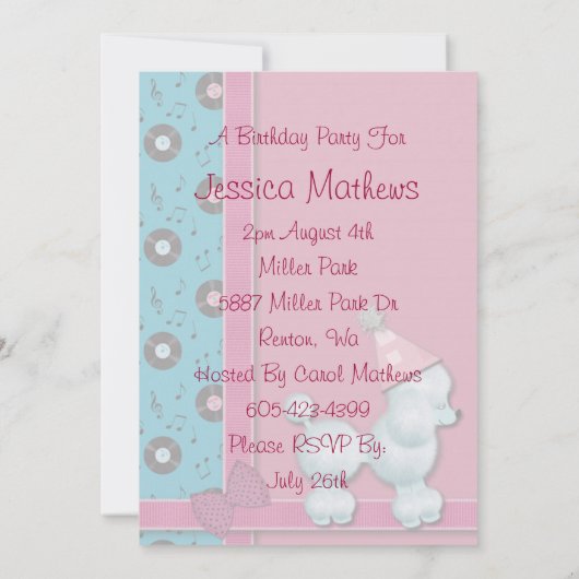 Invitations de partie de bébé de joyeux (Dos)