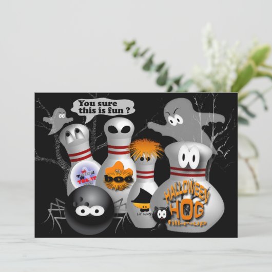 Invitations de partie de bowling (Debout devant)