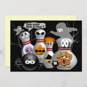 Invitations de partie de bowling (Devant / Derrière)