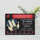 Invitations de partie de bowling de Dadchelor (Debout devant)