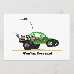 Invitations de partie de buggy des sables