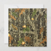 Invitations de partie de Camo Bachelorette de rose (Dos)