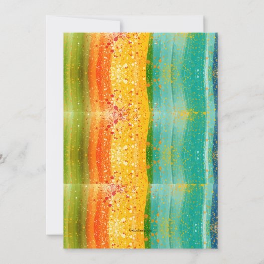 Invitations de partie de carnaval (Dos)