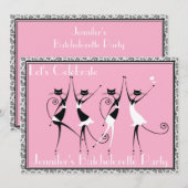 invitations de partie de chaton de chat de (Devant / Derrière)