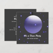 Invitations de partie de disco (Devant / Derrière)