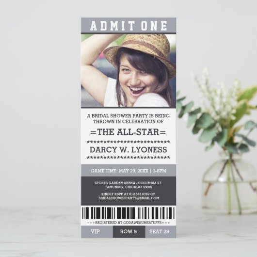 Invitations de partie de Fête de la mariée de (Debout devant)