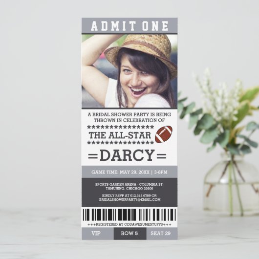 Invitations de partie de Fête de la mariée du (Debout devant)