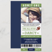 Invitations de partie de Fête de la mariée du (Devant / Derrière)