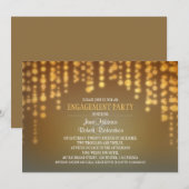 invitations de partie de fiançailles (Devant / Derrière)