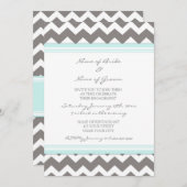 Invitations de partie de fiançailles de Chevron de (Devant / Derrière)